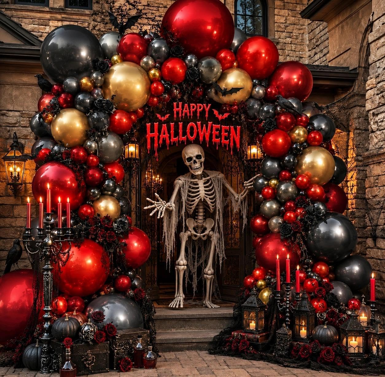 Balloon Arch Kit - Kit Arco di Palloncini per Halloween,