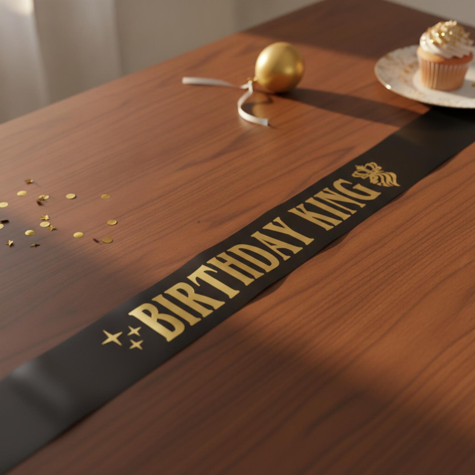 Birthday Sash Glitter - Corona da Re per Festa di