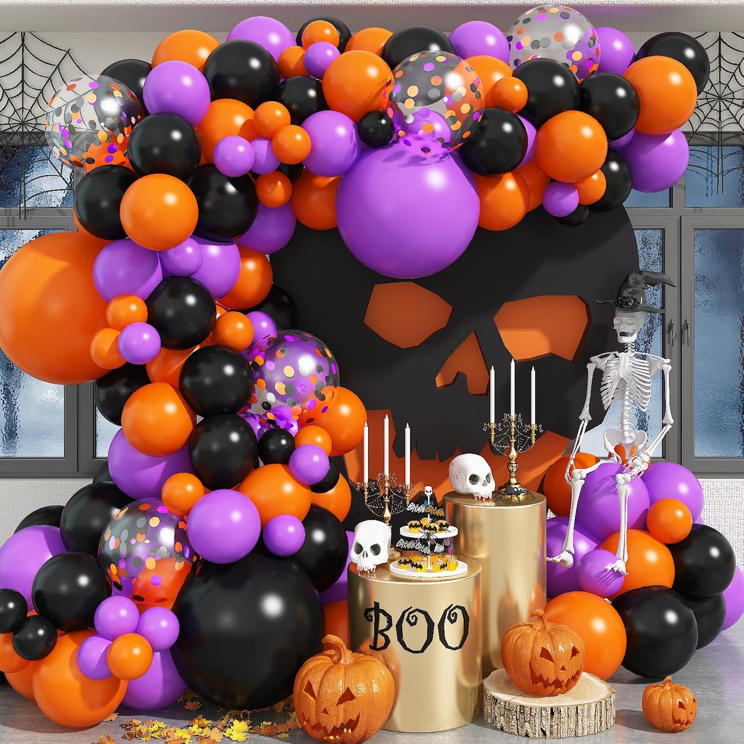 Balloon Arch Kit - Kit Arco di Palloncini per Halloween