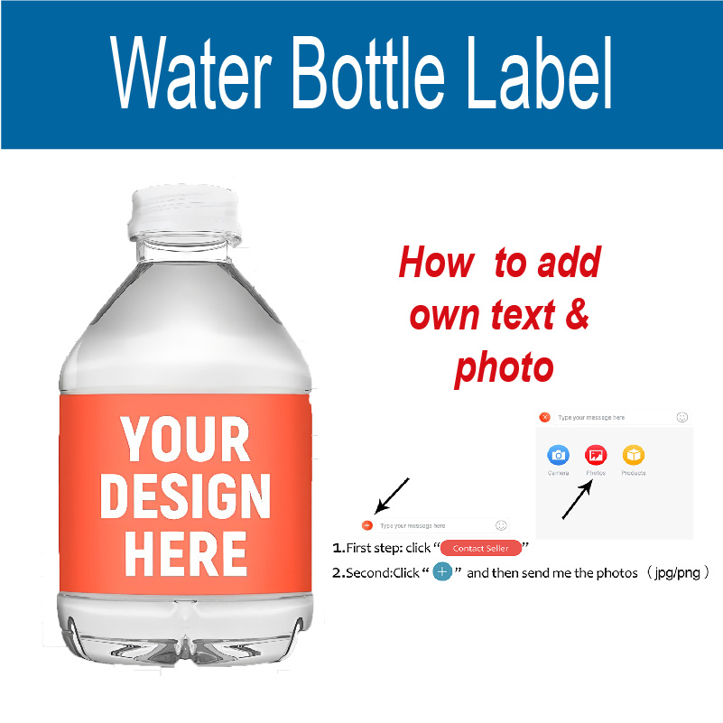 Party Event Supplier - Etichetta Personalizzata per Bottiglia d'Acqua, Bomboniera