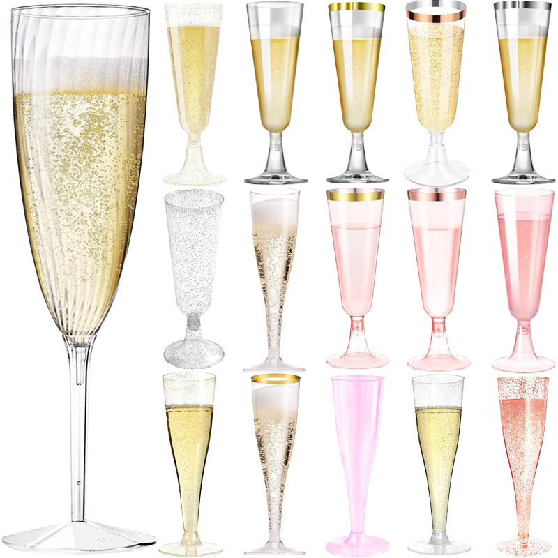 Plastic Cup 50Pcs - 50 bicchieri da champagne in plastica