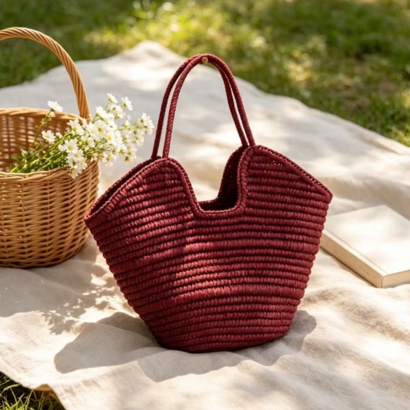 Borsa Tote in Paglia Intreccia - Paper Straw Color recensione e prezzo