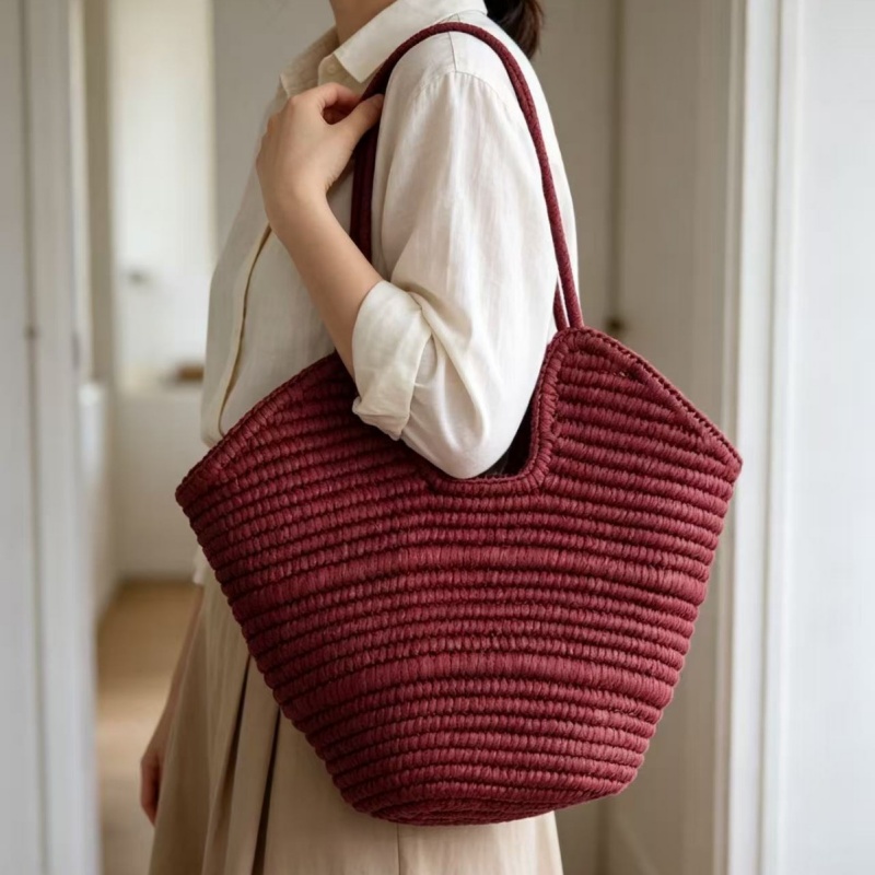 Borsa Tote in Paglia Intreccia - Paper Straw Color recensione e prezzo