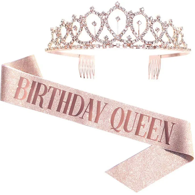 Compleanno regina corona ragaz - Birthday Sash Glitter recensione e prezzo
