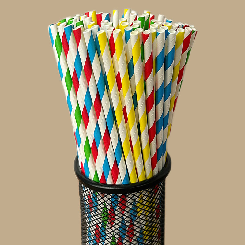 100 cannucce di carta a righe  - Paper Straw Color recensione e prezzo