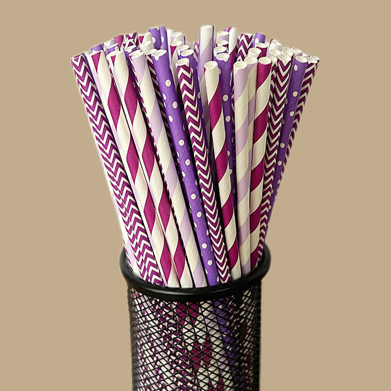 100 cannucce di carta a righe  - Paper Straw Color recensione e prezzo
