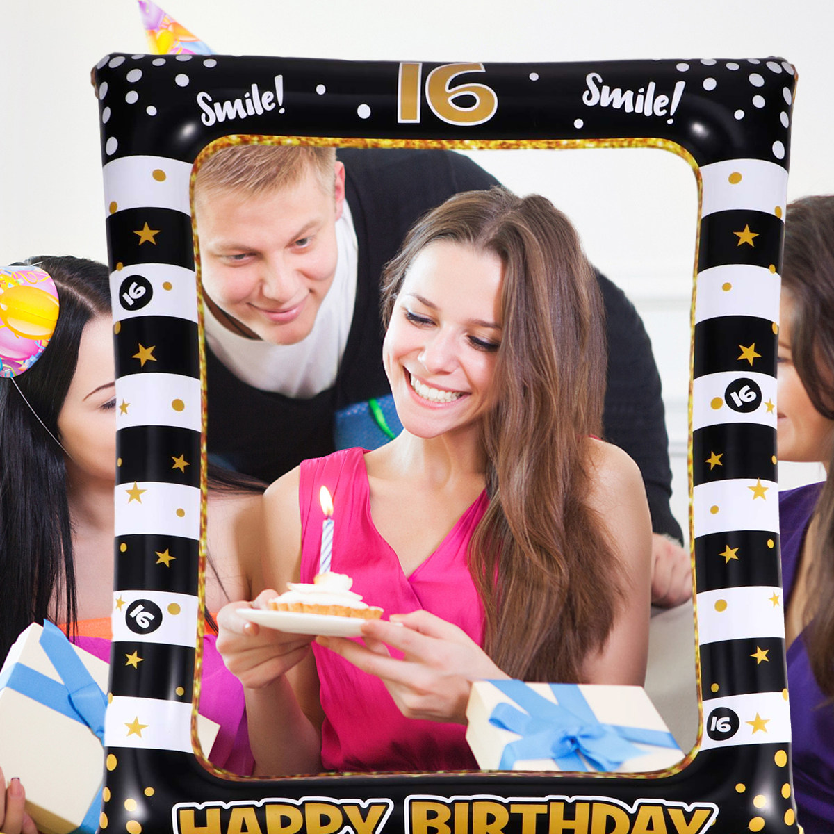 Cornice per selfie gonfiabile, - Photo Booth Frame recensione e prezzo